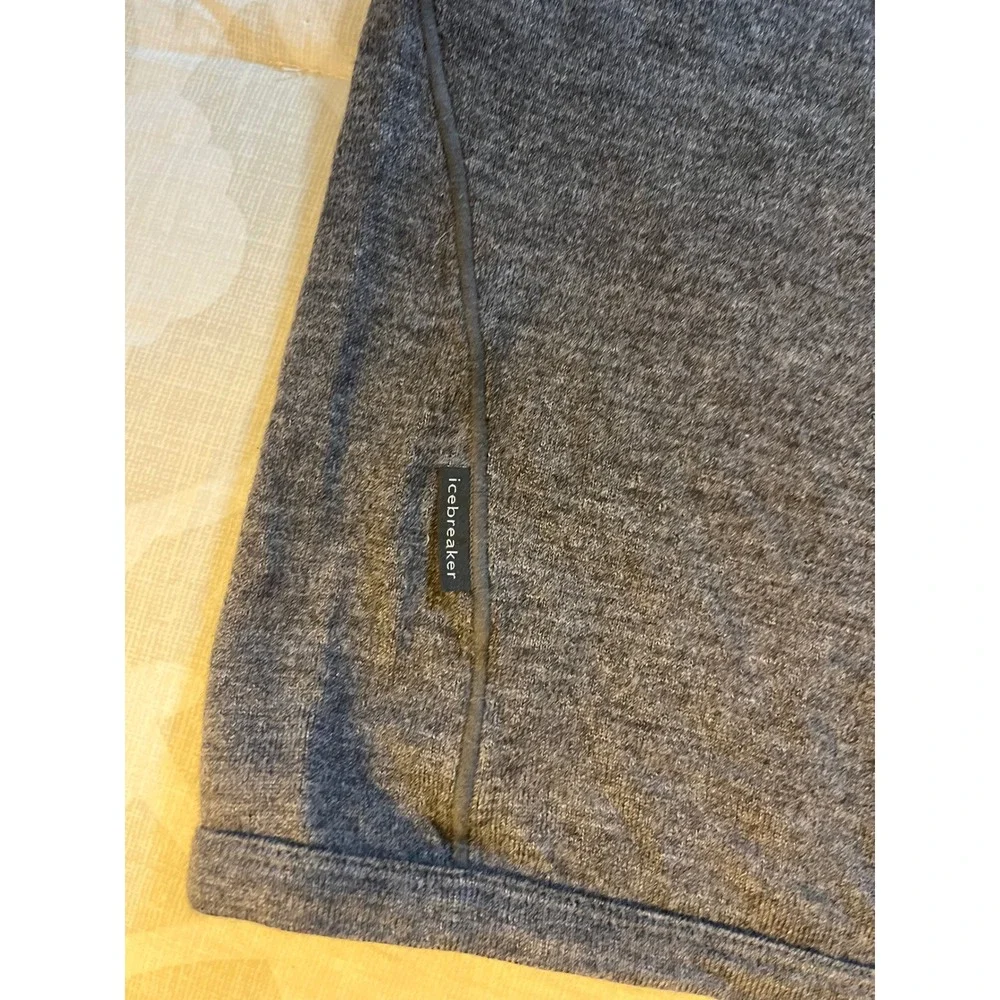 Icebreaker sport 320 gray 1/4 zip‎ pullover men's X-Large